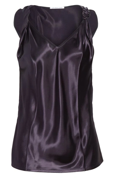 Shop Helmut Lang Twist Knot Top In Nightfall