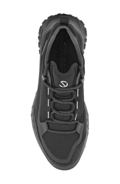 Shop Ecco Ult-trn Low Waterproof Hiking Shoe In Black/ Black