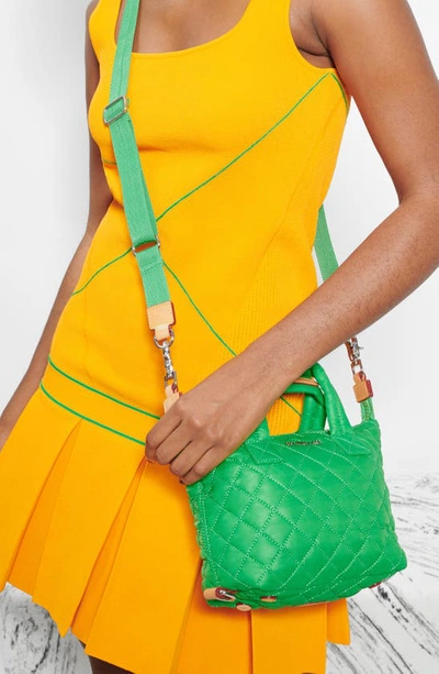 Mz Wallace Women's Micro Sutton Quilted Nylon Satchel In Bright Green