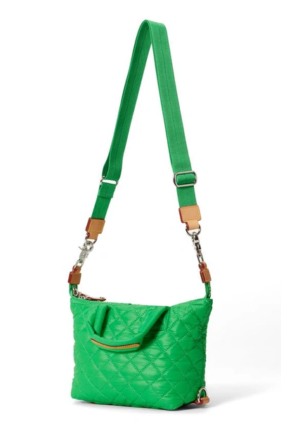 Shop Mz Wallace Micro Sutton Quilted Nylon Tote In Bright Green