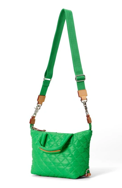 Mz Wallace Women's Micro Sutton Quilted Nylon Satchel In Bright Green