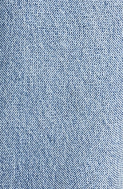 Shop Totême Toteme Rigid Organic Cotton Flare Leg Jeans In Worn Blue