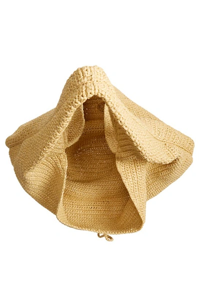 Shop Khaite Large Olivia Woven Palm Hobo Bag In Natural