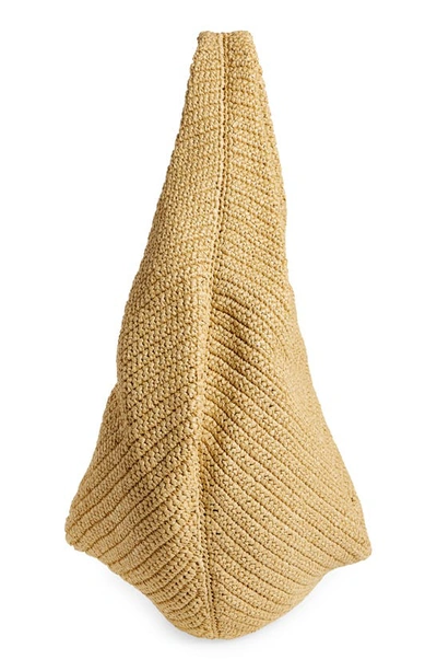 Shop Khaite Large Olivia Woven Palm Hobo Bag In Natural