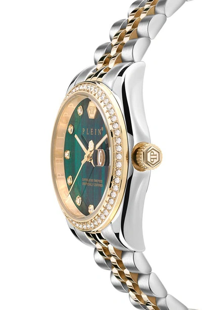 Shop Philipp Plein Superlative Bracelet Watch, 34mm In Two Tone