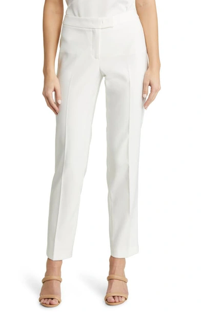Shop Anne Klein Extend Tab Straight Leg Pants In Bright White