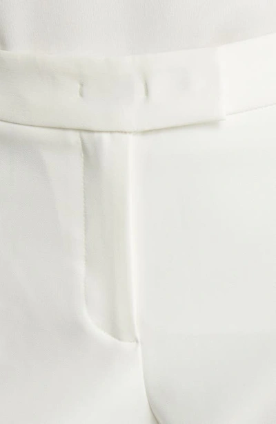 Shop Anne Klein Extend Tab Straight Leg Pants In Bright White
