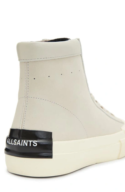 Shop Allsaints Smith High Top Sneaker In Chalk White