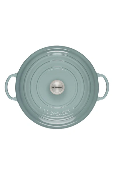 Le Creuset Signature 5-quart Enameled Cast Iron Brasier In Sea Salt