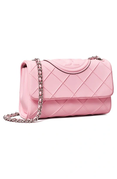 NEW Tory Burch Shell Pink Fleming Soft Small Camera Bag $398