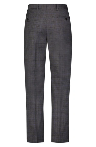 Shop Brooks Brothers Regent Fit Wool Blend Trousers In Charctonalwp