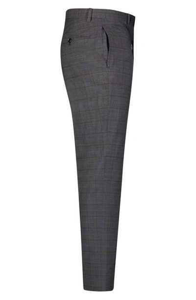Shop Brooks Brothers Regent Fit Wool Blend Trousers In Charctonalwp