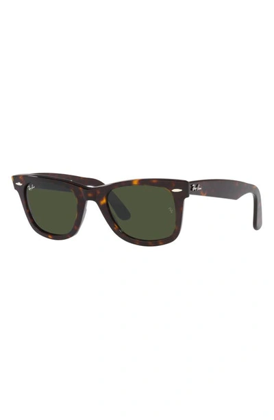 Ray Ban Square Acetate Sunglasses In Green Black