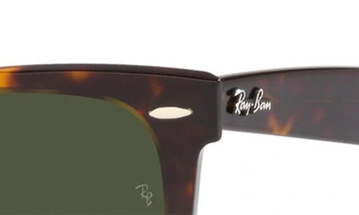 Ray Ban Square Acetate Sunglasses In Green Black