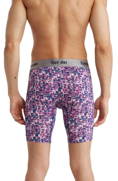 Tommy John Second Skin 8-inch Boxer Briefs In Radiant Orchid Brick