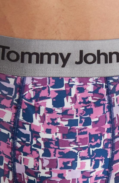 Shop Tommy John Second Skin 8-inch Boxer Briefs In Radiant Orchid Brick