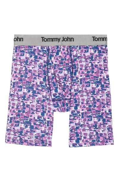 Shop Tommy John Second Skin 8-inch Boxer Briefs In Radiant Orchid Brick