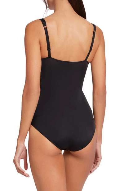 Shop Wolford Mat De Luxe Underwire Shaping Bodysuit In Black