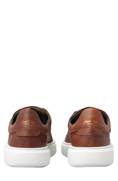 Shop Good Man Brand Legend London Pebble Sneaker In Dark Vachetta/ White