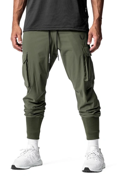 Shop Asrv Tetra-light Cargo Joggers In Hunter Green