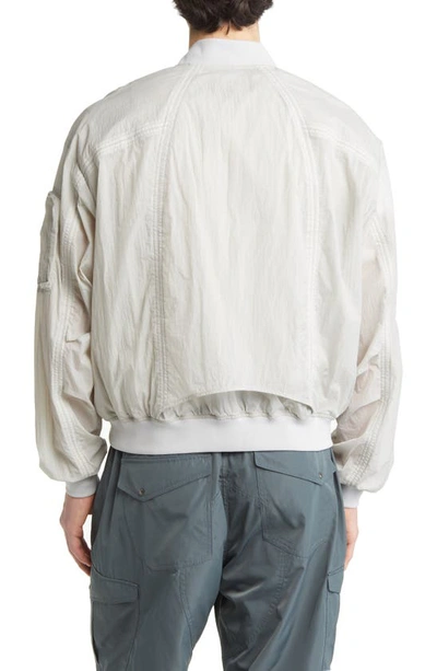 Shop Iise Vented Bomber Jacket In Light Grey