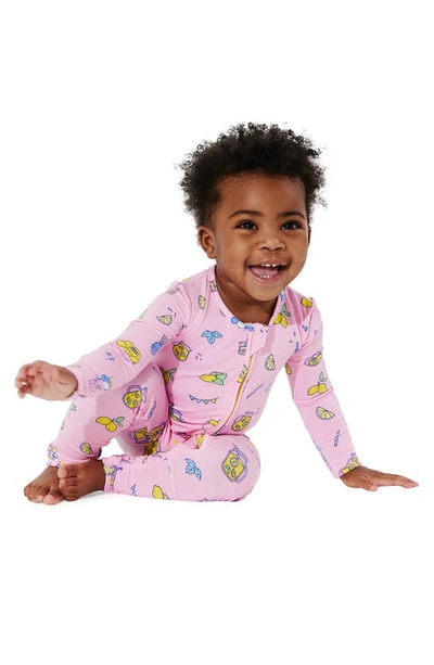 Shop Bellabu Bear Kids' Pink Lemonade Convertible Footie Pajamas