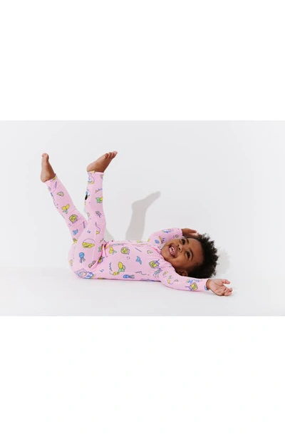 Shop Bellabu Bear Kids' Pink Lemonade Convertible Footie Pajamas