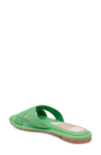Shop Dolce Vita Atomic Slide Sandal In Seaglass Raffia
