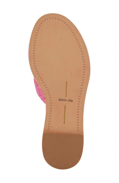 Shop Dolce Vita Atomic Slide Sandal In Orchid Raffia