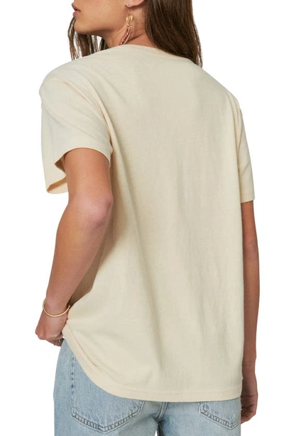 Shop Lucky Brand Lucky Folk Poster Boyfriend Graphic Tee In Bleached Sand