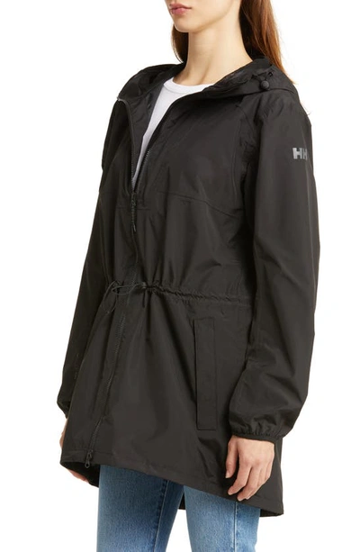 Shop Helly Hansen Essence Waterproof Raincoat In Black
