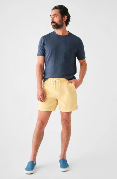Shop Faherty Drawstring Organic Cotton Corduroy Shorts In Southern Sun