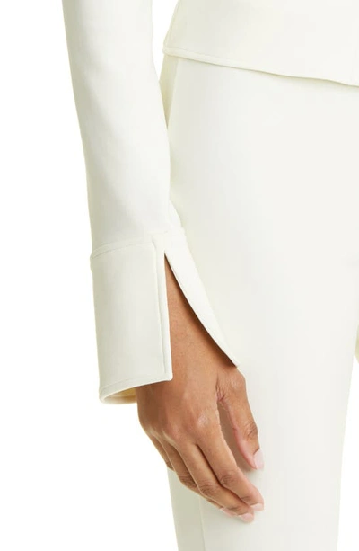 Shop Off-white Sleek Tiny Long Sleeve Shirt In White