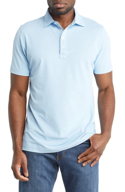 Shop Peter Millar Crown Soul Performance Polo In Blue Frost
