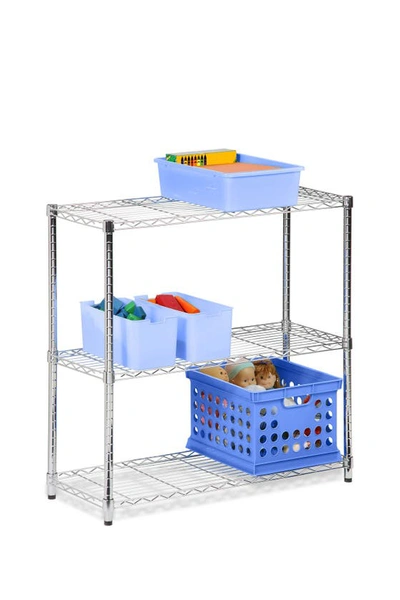 Shop Honey-can-do Chrome 3-tier Shelving Unit In Chrome Plated