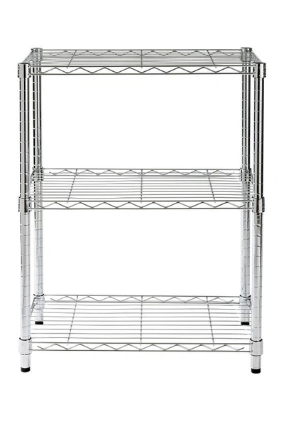 Shop Honey-can-do Chrome 3-tier Shelving Unit In Chrome Plated