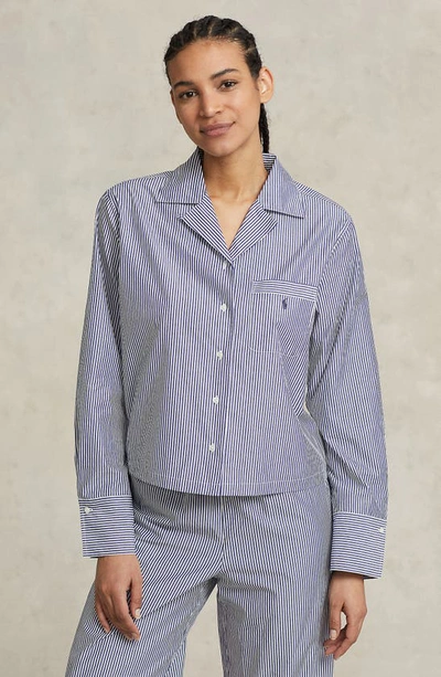 Polo Ralph Lauren Bailey Striped Pajama Set In Purple Stripes