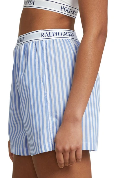 Shop Polo Ralph Lauren Boxer Pajama Shorts In Wide Stripes