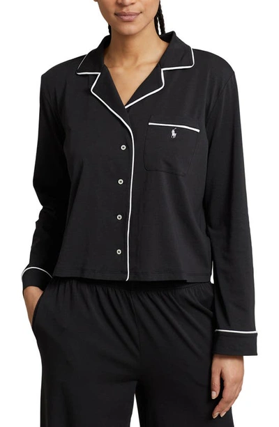 Polo Ralph Lauren Cotton Blend Pajamas In Onyx