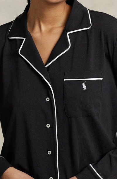 Polo Ralph Lauren Cotton Blend Pajamas In Onyx