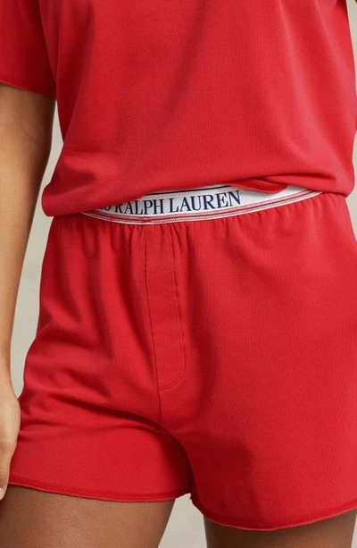 Shop Polo Ralph Lauren Short Pajamas In Starboard Red