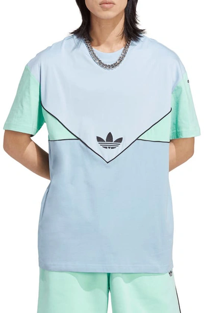 Adidas Originals Adicolor Archive Cotton T-shirt In Blue | ModeSens