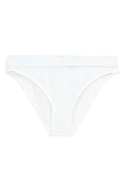 Shop Polo Ralph Lauren Logo Waist Bikini In White Cloud