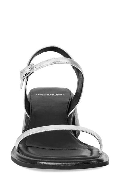 Shop Vagabond Shoemakers Ines Ankle Strap Sandal In Silver