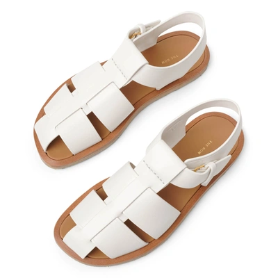 Shop The Row Fisherman Ivory Crepe Sandals