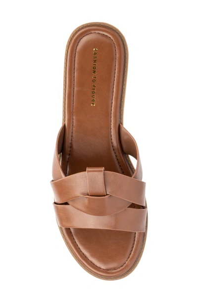 Shop Fashion To Figure Tiana Slide Sandal In Cognac