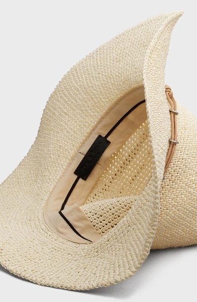 Shop Rag & Bone Cruise Packable Straw Sun Hat In Ivory