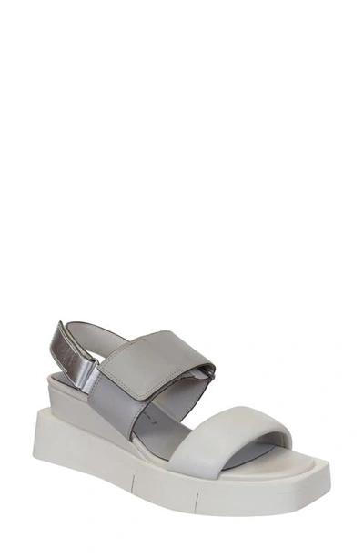 Shop Naked Feet Paradox Slingback Wedge Sandal In Grey
