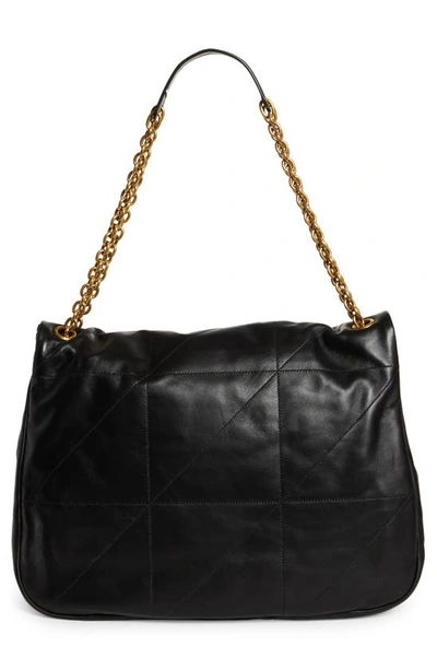 Shop Saint Laurent Jamie 4.3 Patchwork Leather Tote In Nero