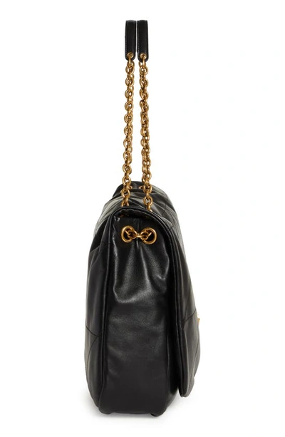 Saint Laurent Jamie 4.3 Patchwork Leather Tote In Nero
